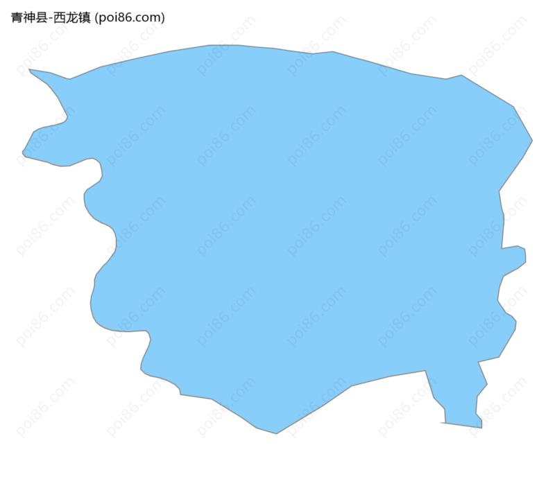 西龙镇边界地图