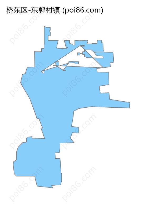 东郭村镇边界地图