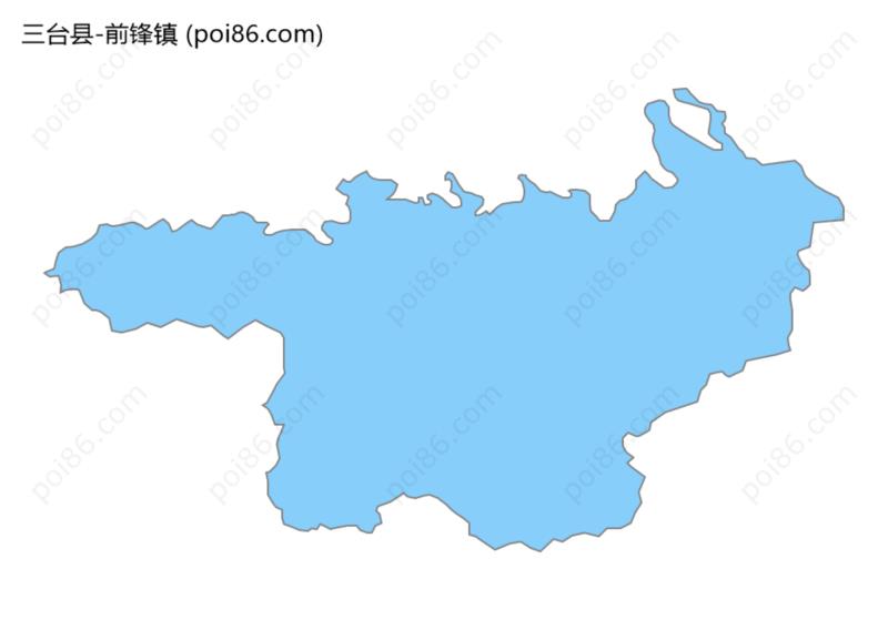 前锋镇边界地图