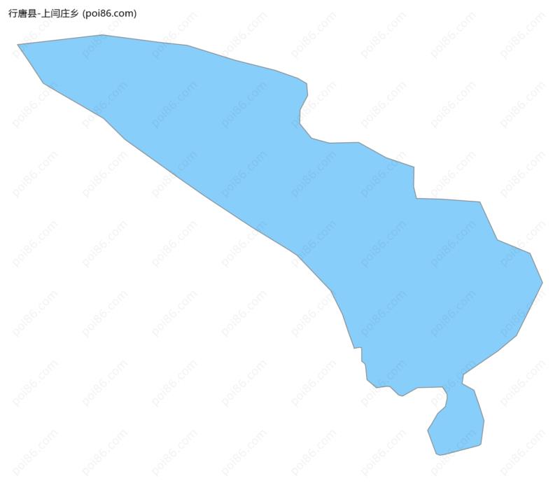 上闫庄乡边界地图