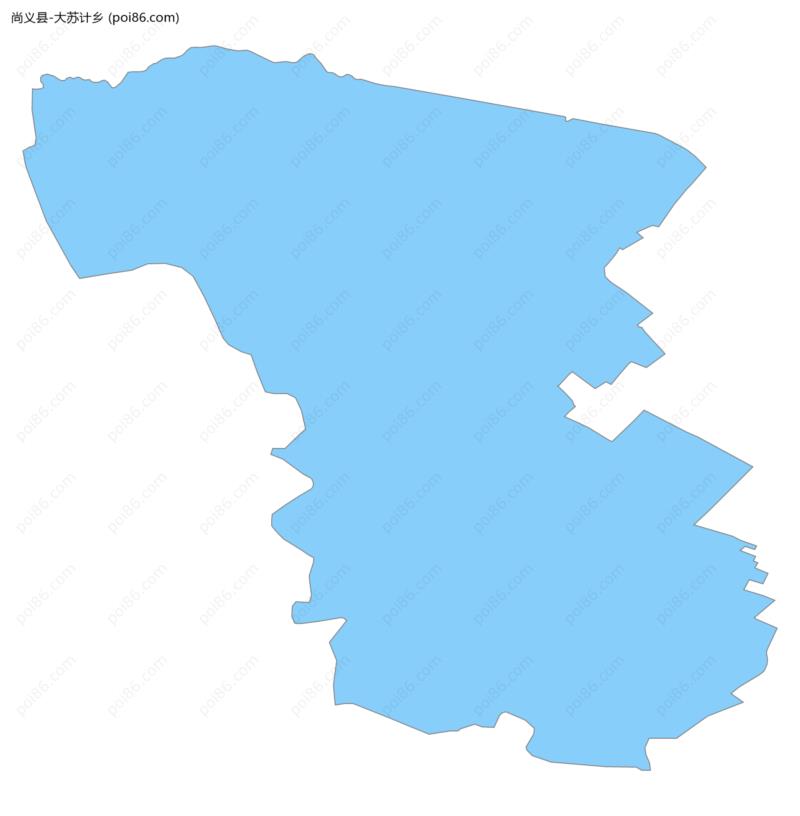 大苏计乡边界地图