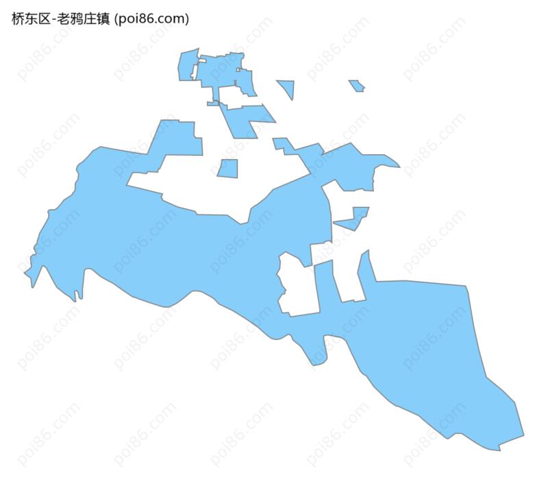 老鸦庄镇边界地图