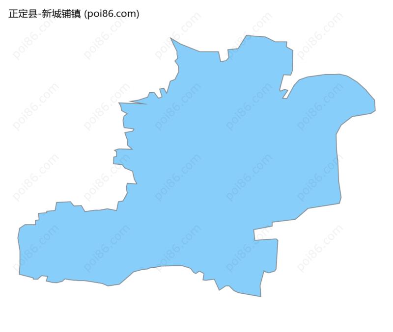 新城铺镇边界地图