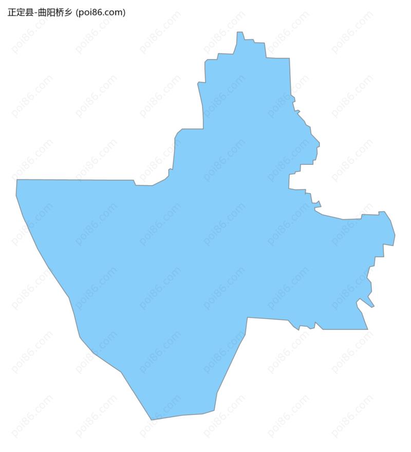 曲阳桥乡边界地图