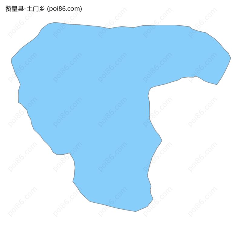 土门乡边界地图