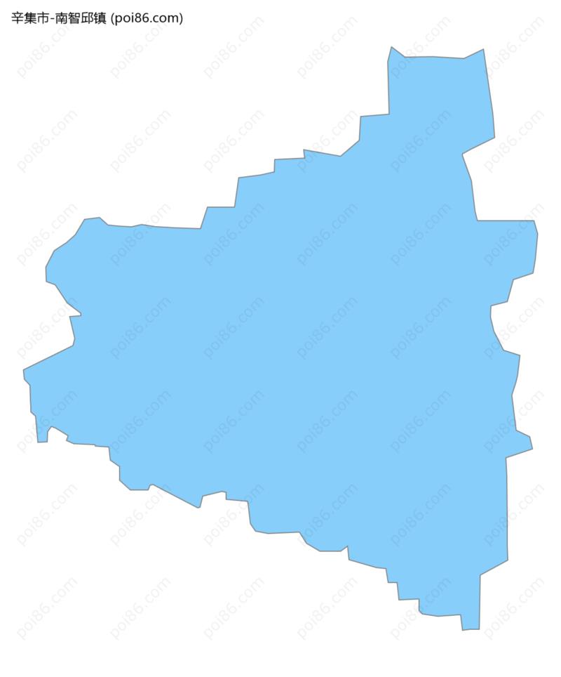 南智邱镇边界地图