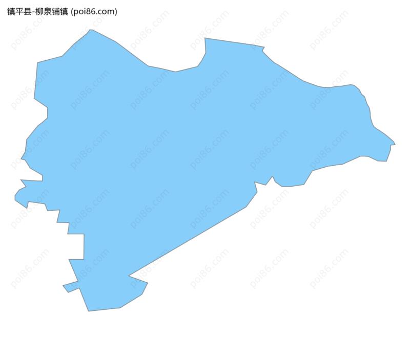 柳泉铺镇边界地图