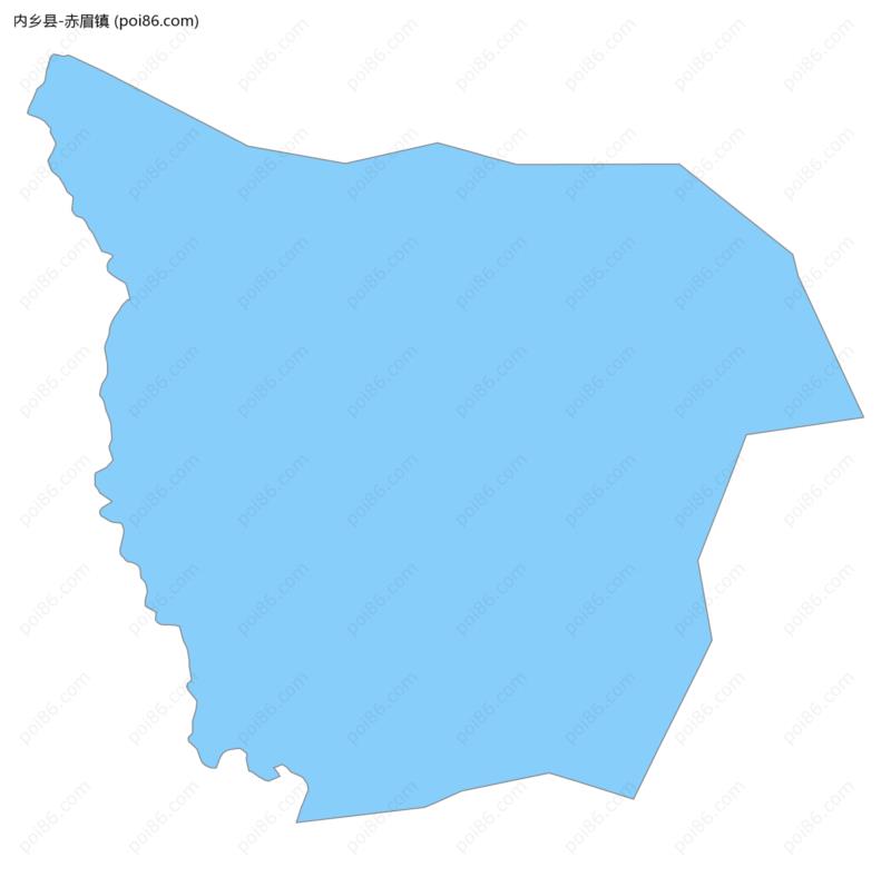 赤眉镇边界地图