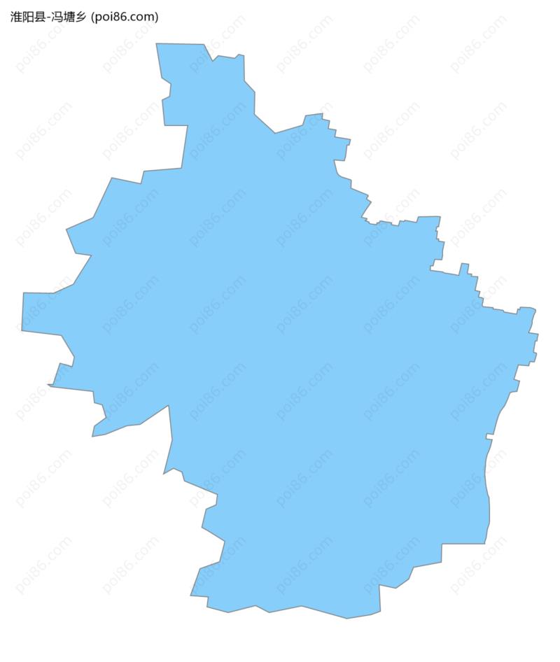 冯塘乡边界地图