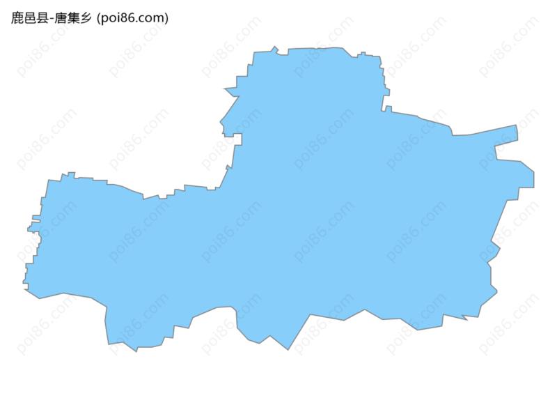 唐集乡边界地图