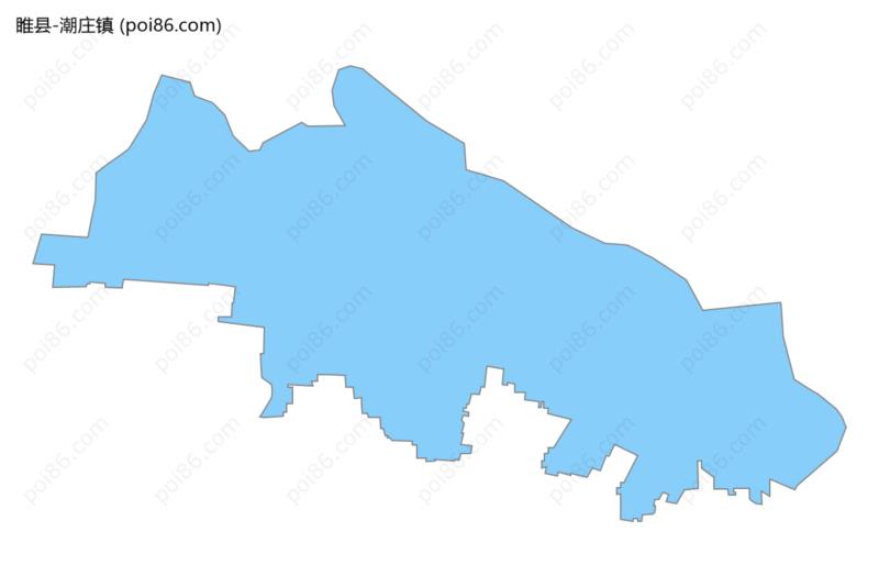 潮庄镇边界地图