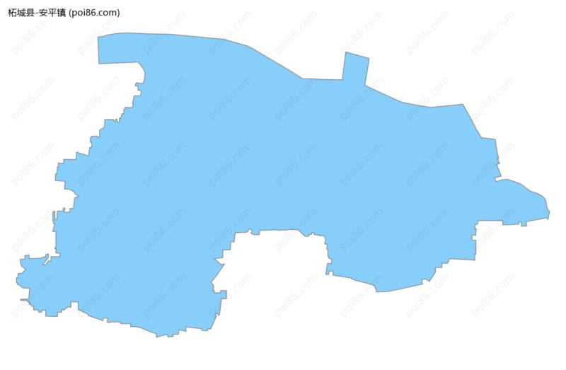 安平镇边界地图
