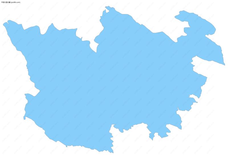 甜水镇边界地图