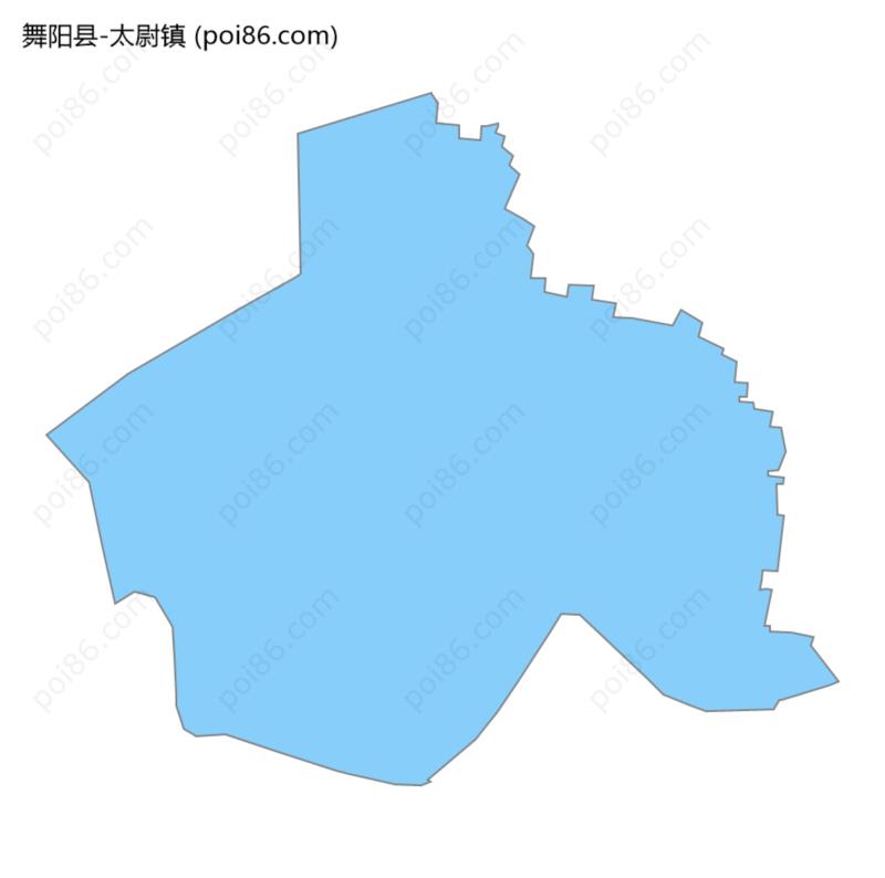 太尉镇边界地图