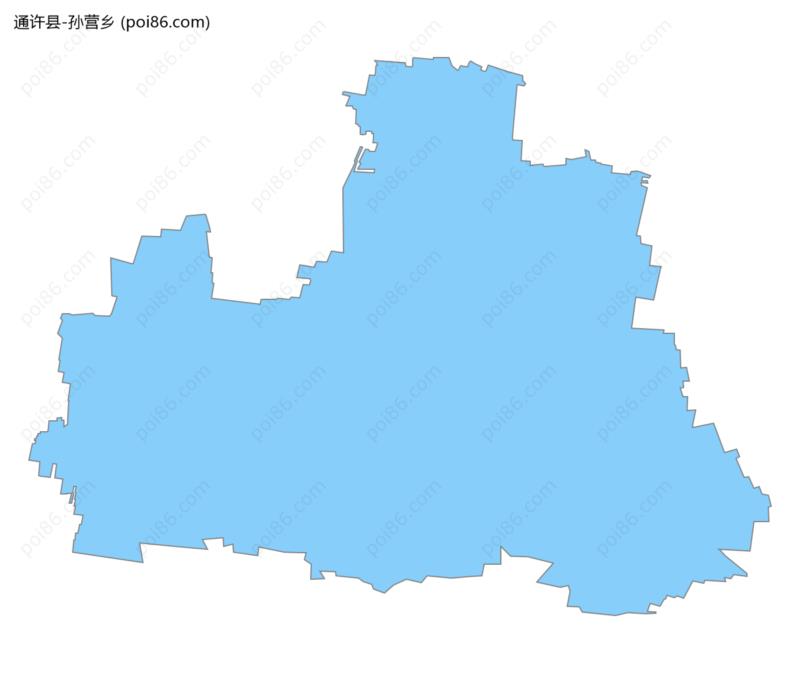 孙营乡边界地图