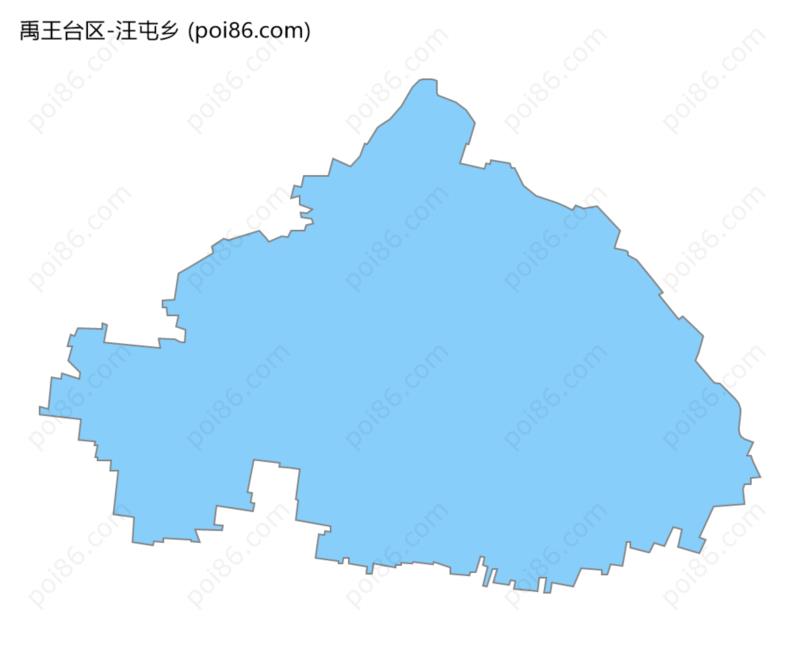 汪屯乡边界地图