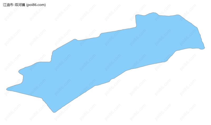 双河镇边界地图