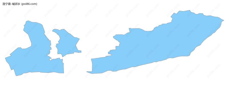 城郊乡边界地图