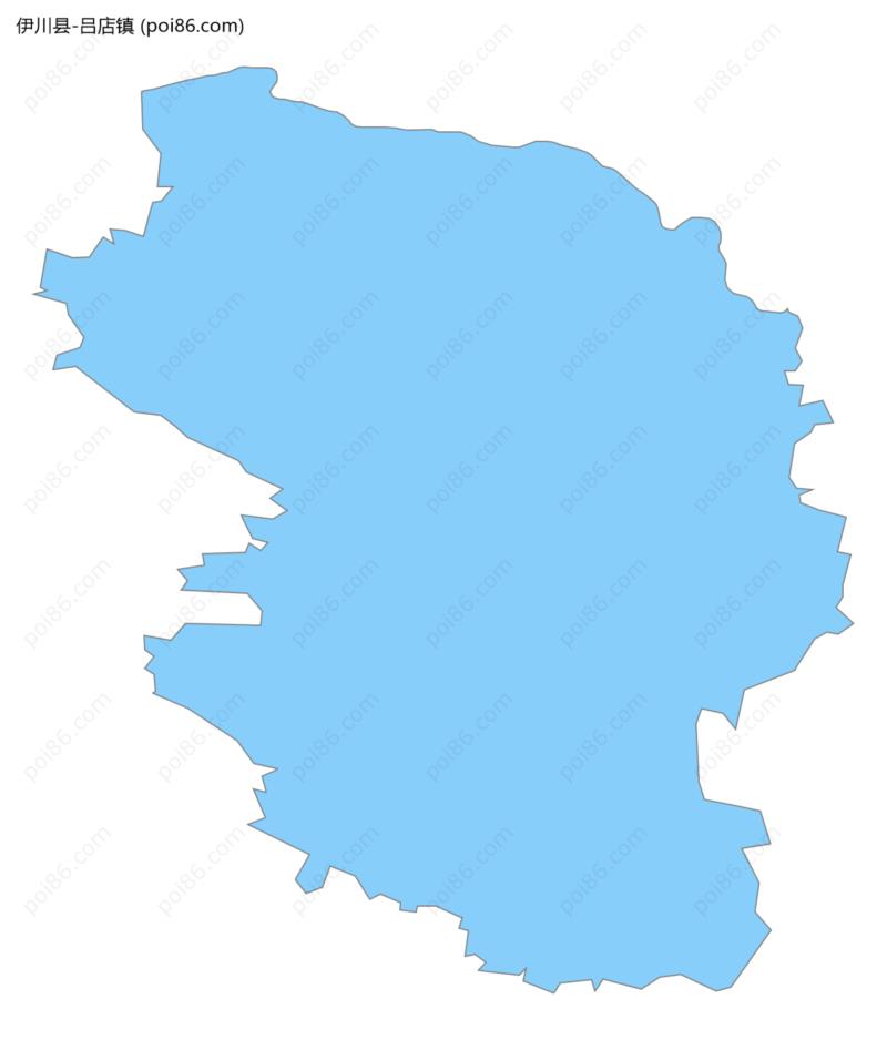 吕店镇边界地图