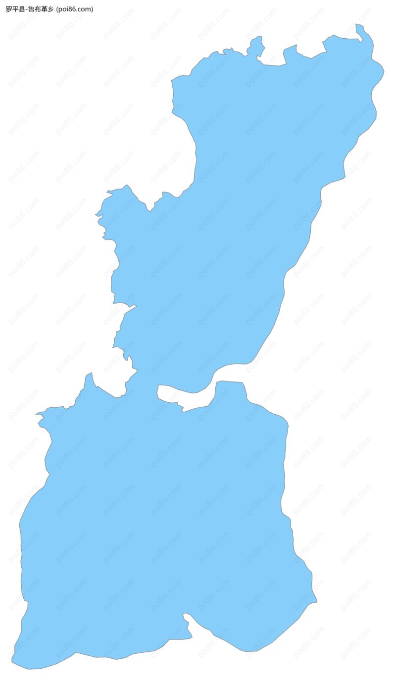 鲁布革乡边界地图