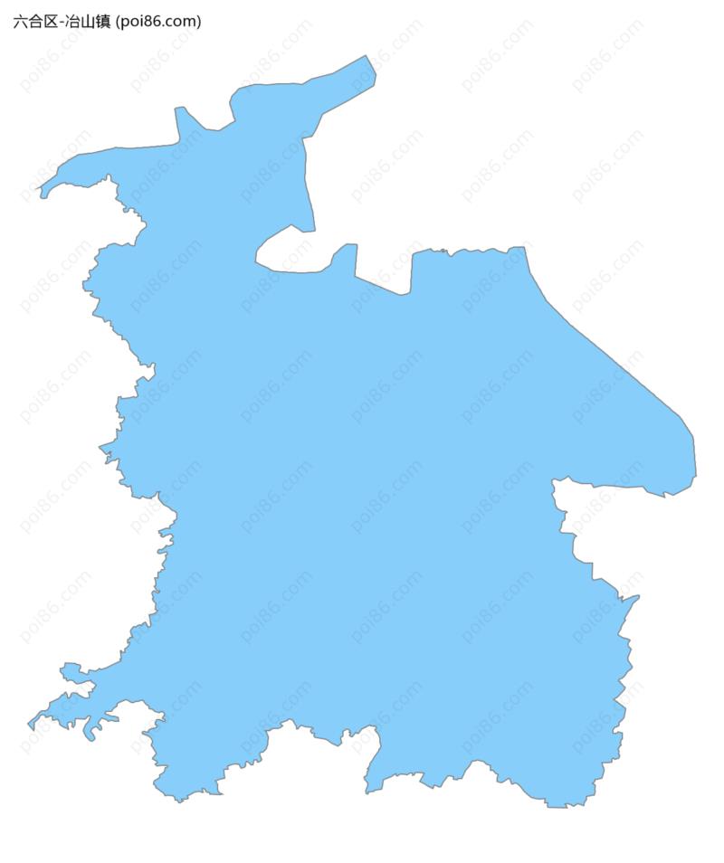 冶山镇边界地图