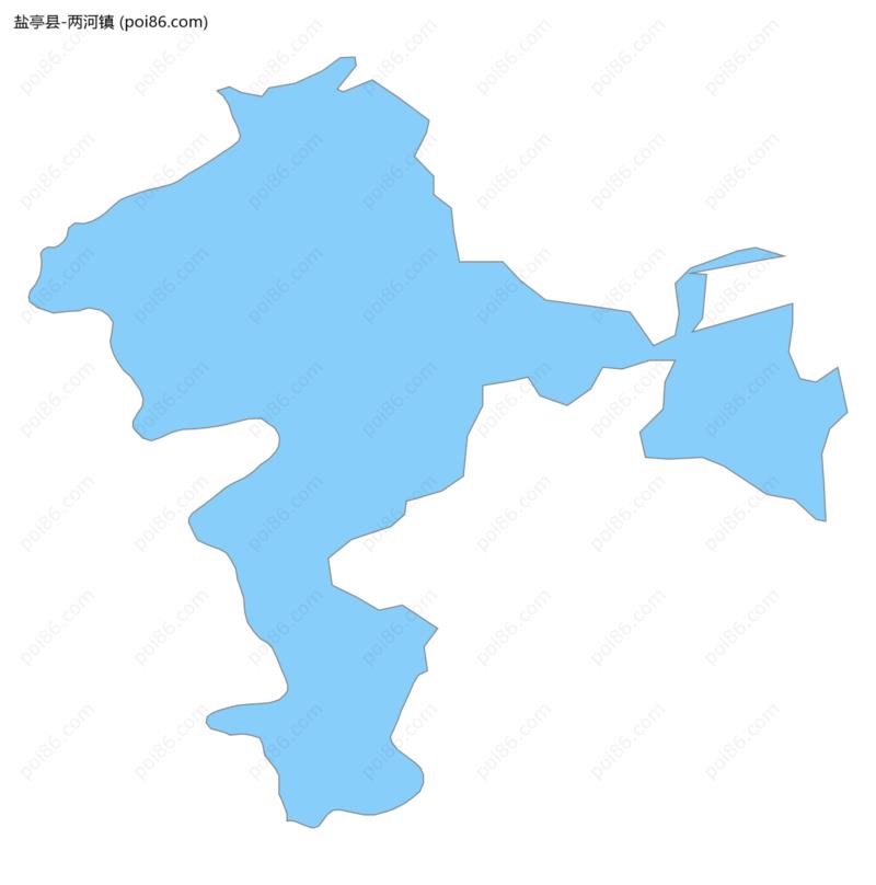 两河镇边界地图