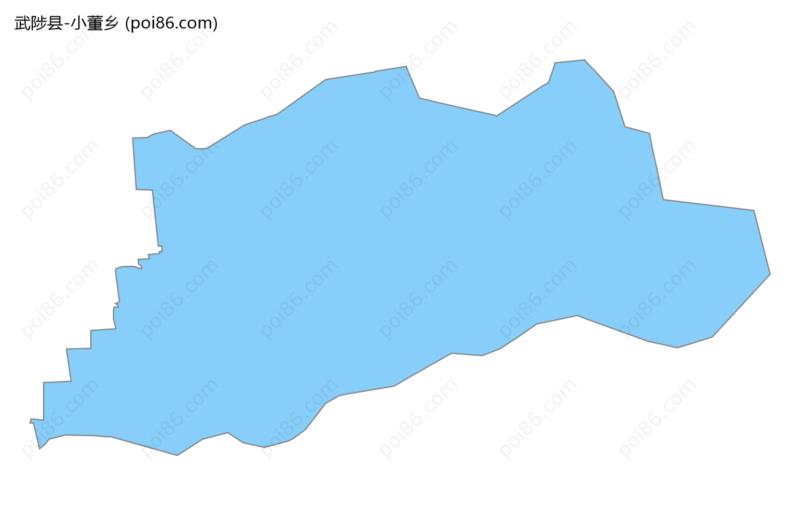 小董乡边界地图