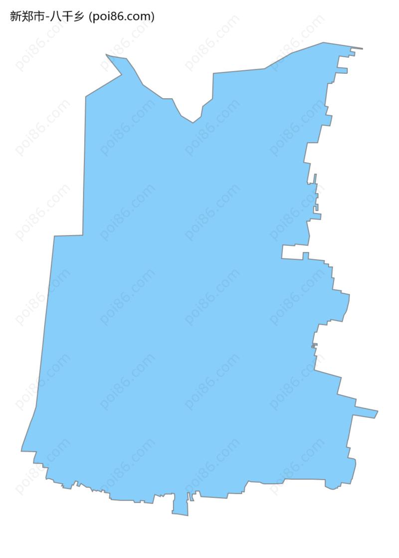 八千乡边界地图