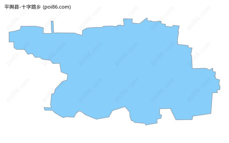 十字路乡边界地图