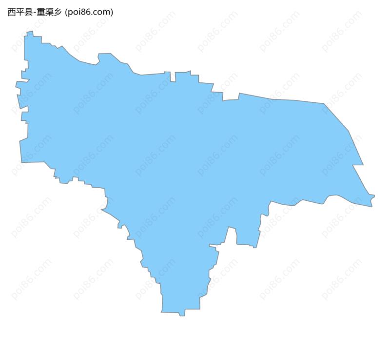 重渠乡边界地图