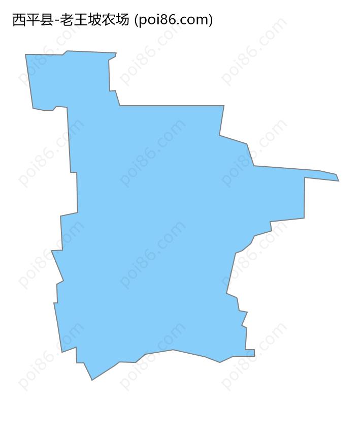 老王坡农场边界地图