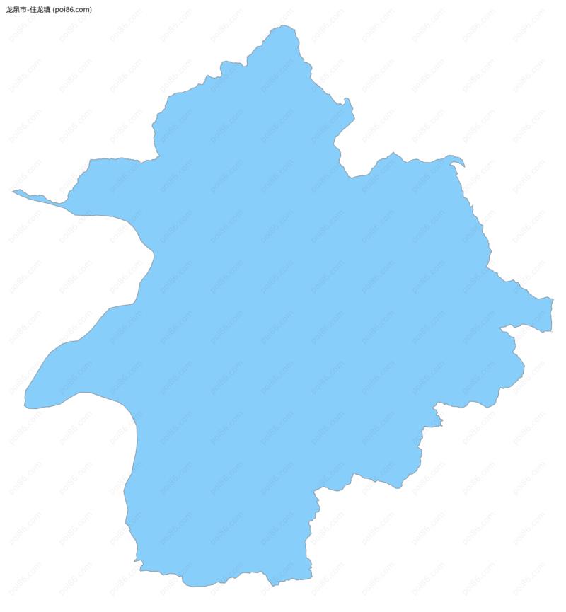 住龙镇边界地图