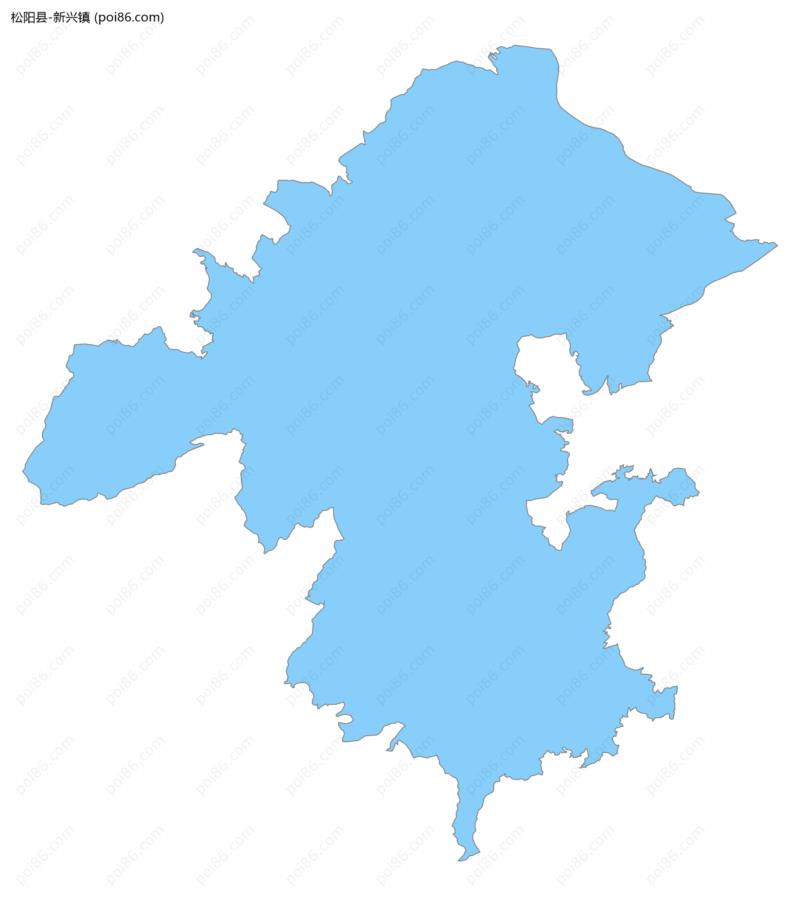 新兴镇边界地图