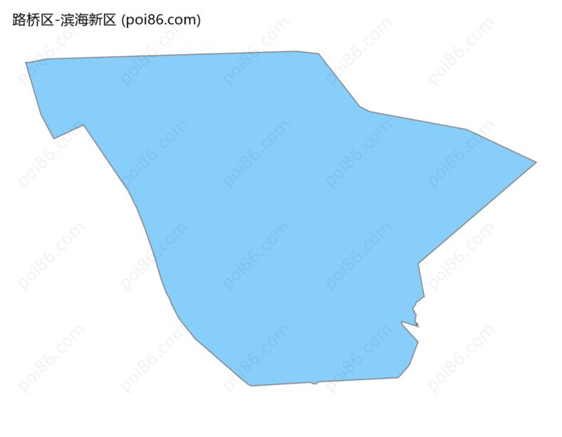 滨海新区边界地图