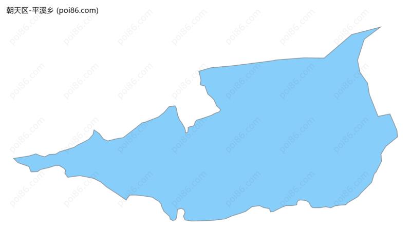 平溪乡边界地图