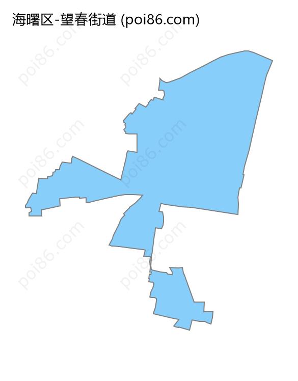 望春街道边界地图
