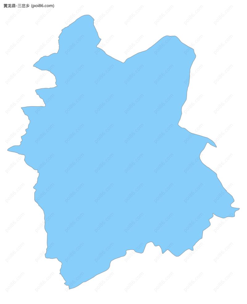 三岔乡边界地图