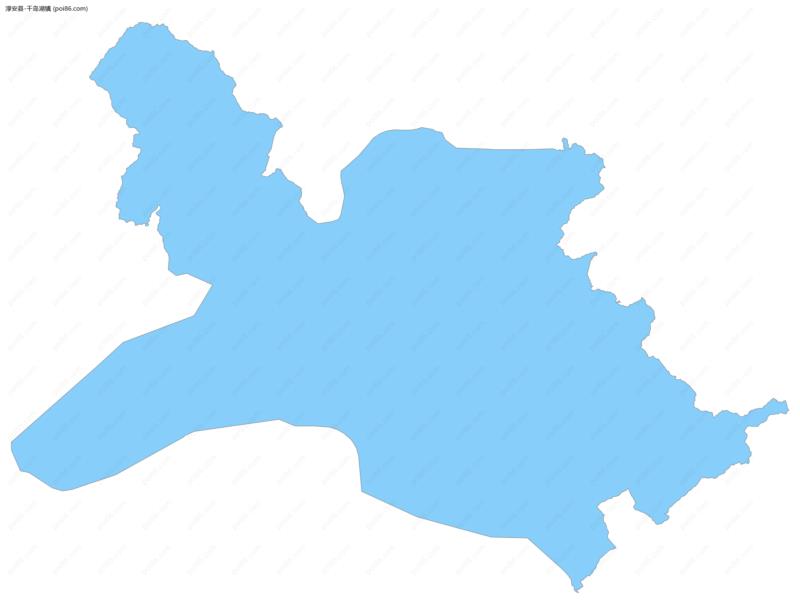 千岛湖镇边界地图