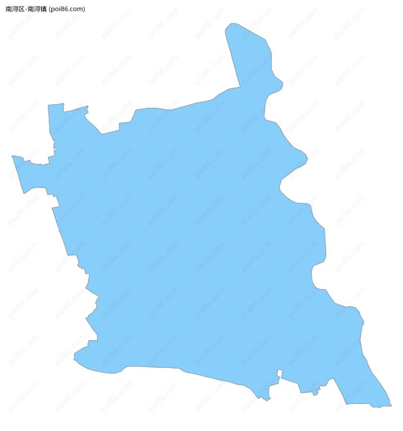 南浔镇边界地图