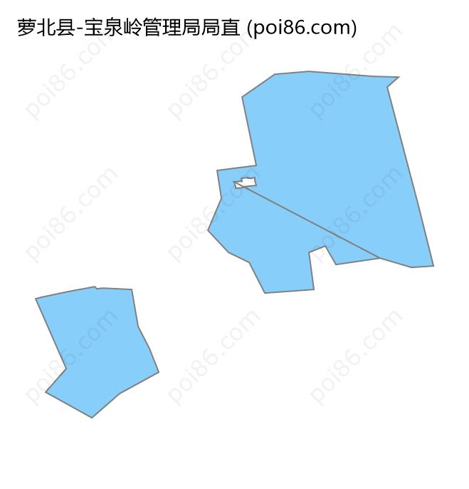 宝泉岭管理局局直边界地图