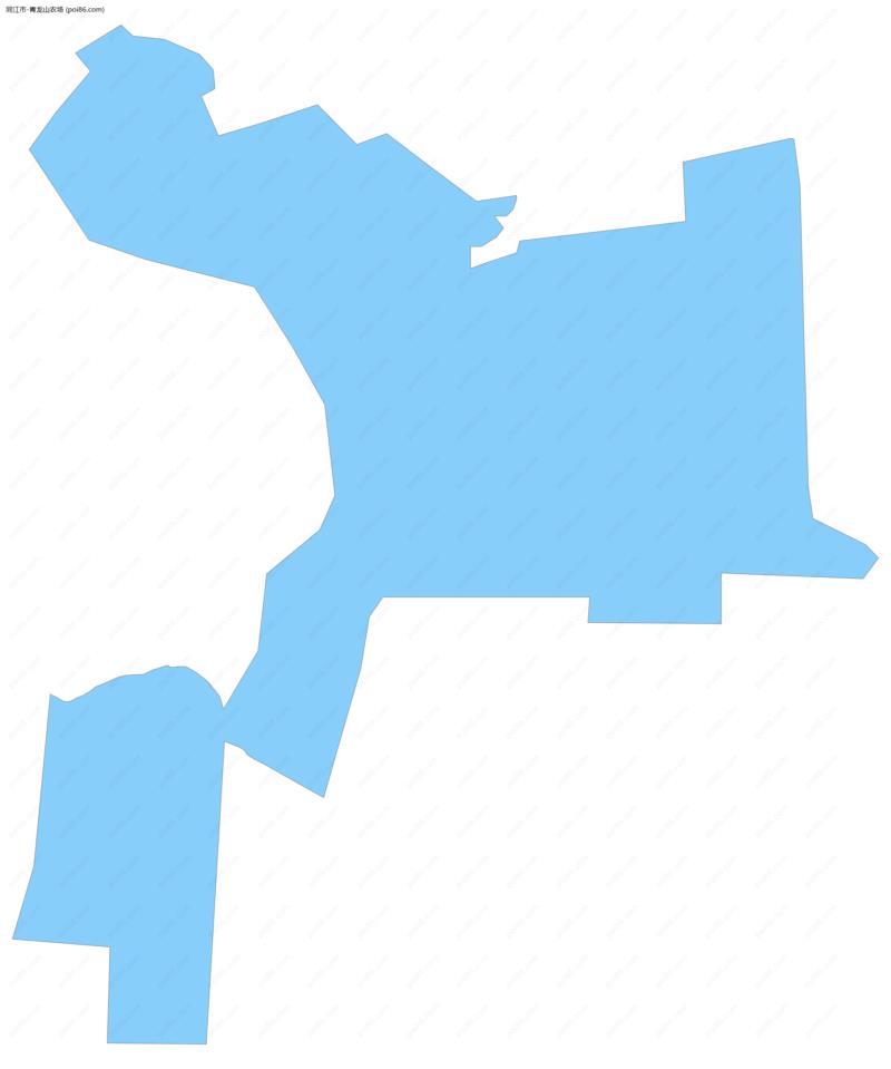 青龙山农场边界地图