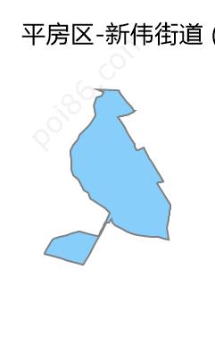 新伟街道边界地图