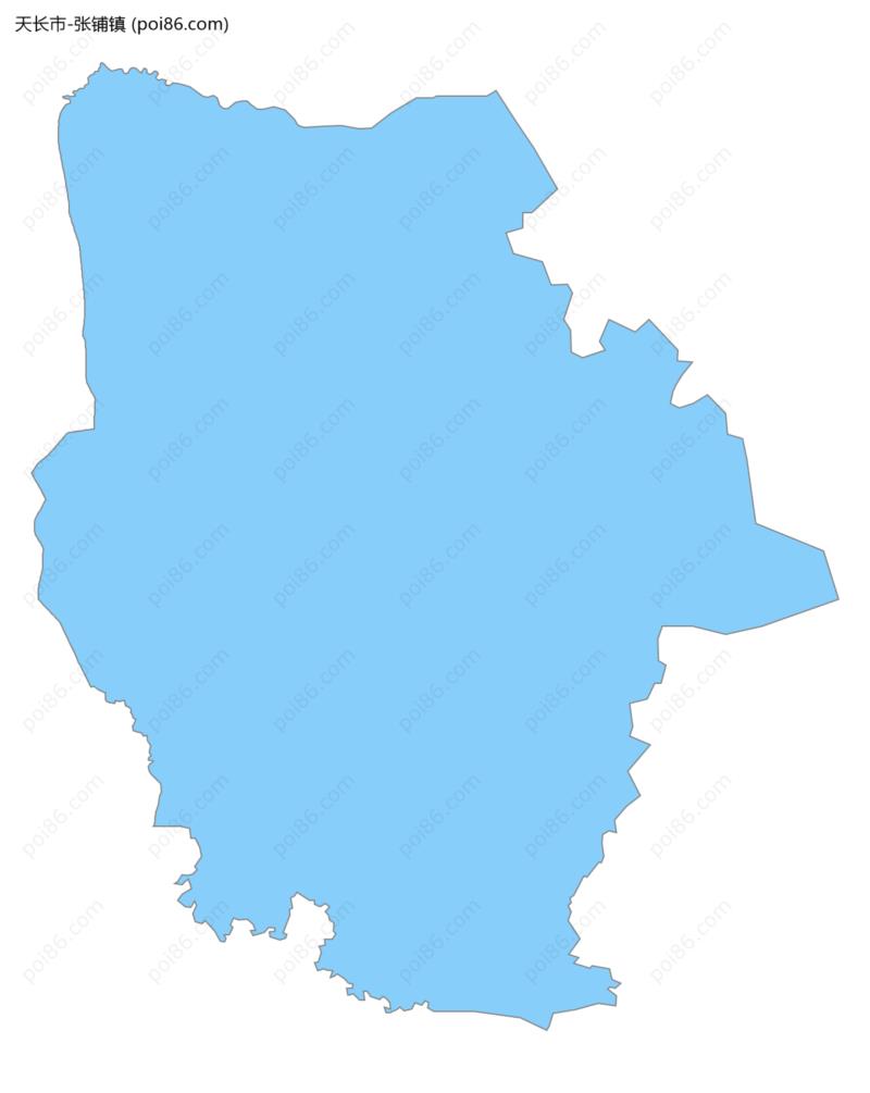 张铺镇边界地图