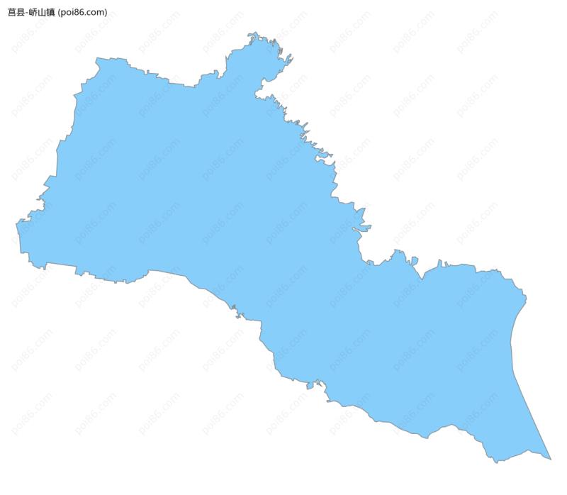 峤山镇边界地图