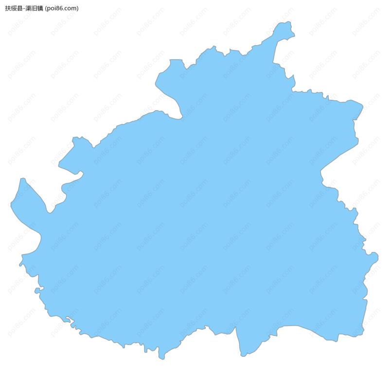 渠旧镇边界地图