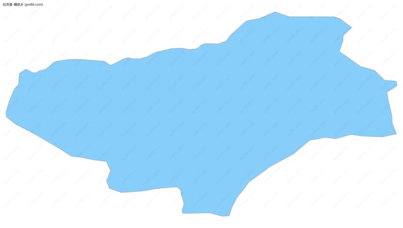 锡钦乡边界地图