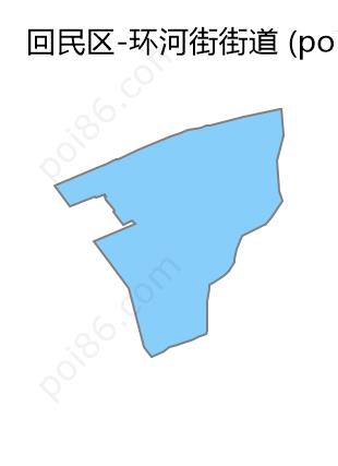 环河街街道边界地图