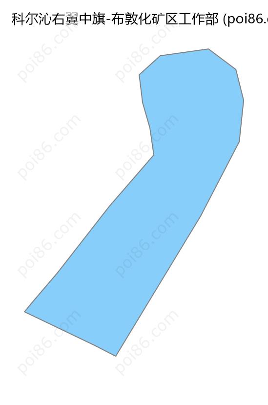 布敦化矿区工作部边界地图