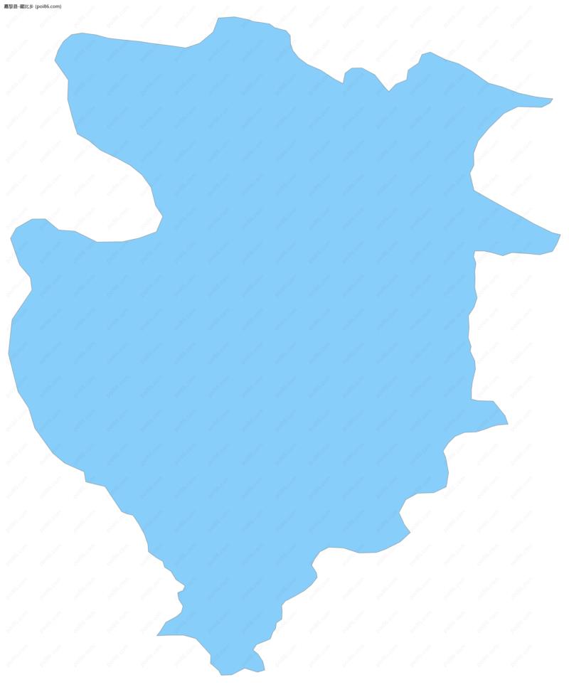 藏比乡边界地图