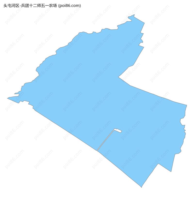 兵团十二师五一农场边界地图